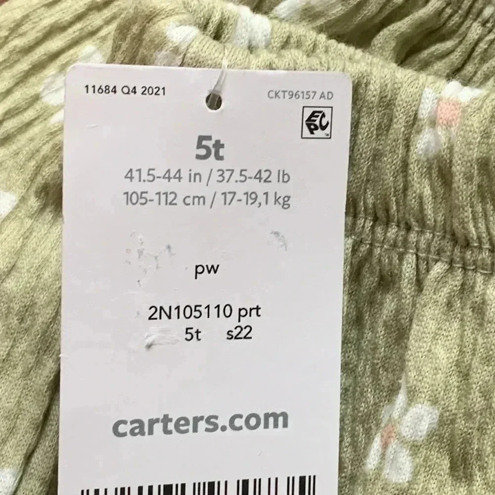Carter’s Floral Print Skirt Green 5T